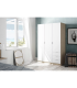 Armario 3 puertas abatibles con 3 cajones, elegante y práctico