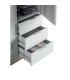 High shelf with 2 white doors -