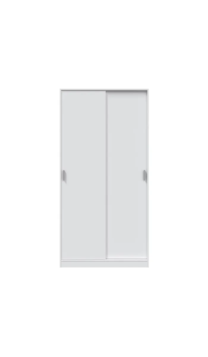 High shelf with 2 white doors -