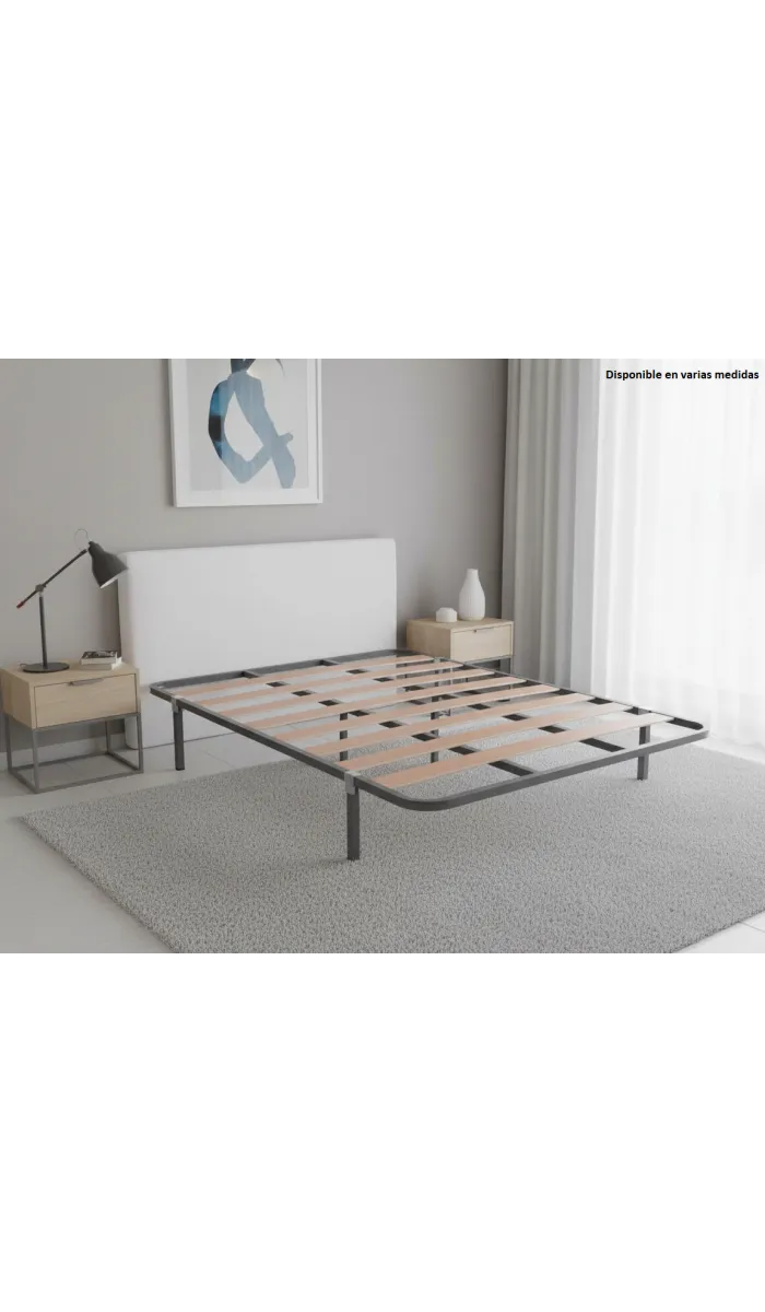 Somier Lorena multiláminas con 4 patas, resistente y cómodo