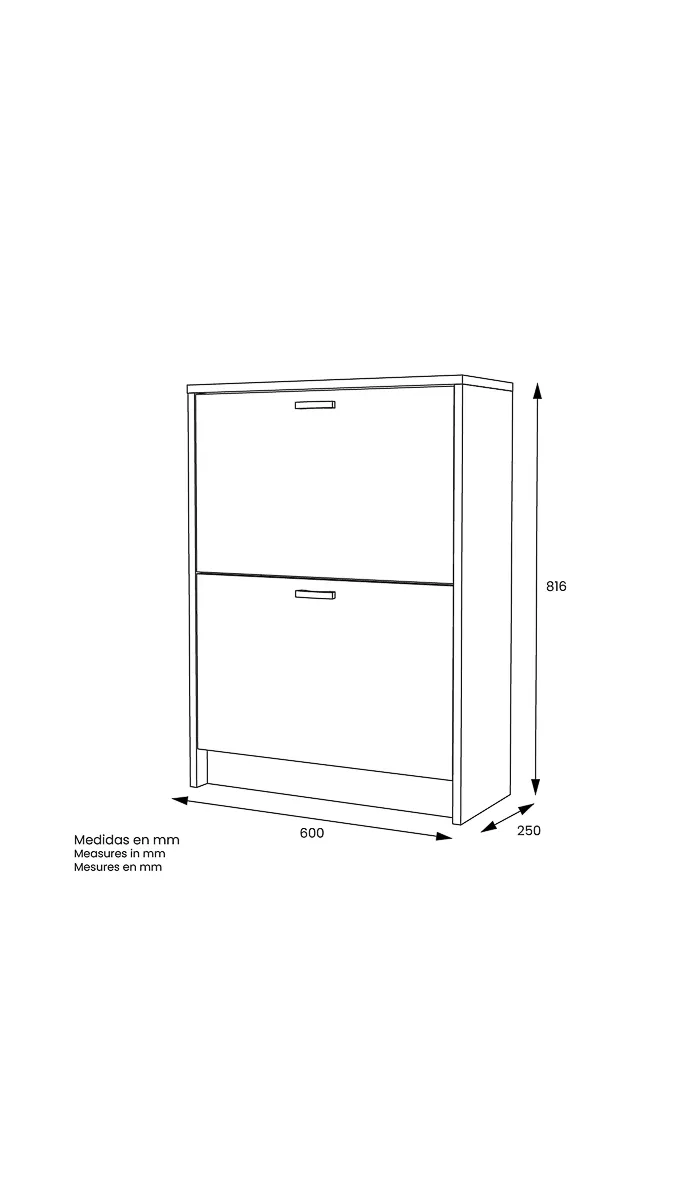 MD BLOCK Furniture Shoemaker 2 Trampons White or