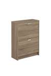 Mueble Zapatero Manila con 2 trampones en roble cortez. 60 cm(ancho) 81.6 cm(altura) 25 cm(fondo)