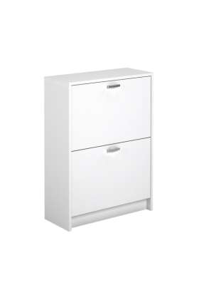 Mobiliário em Manila Sapato com 2 palhetas brancas e design moderno