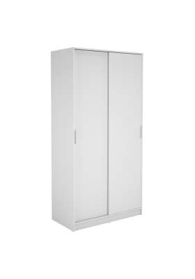 Armario 2 puertas correderas blanco, diseño moderno y funcional