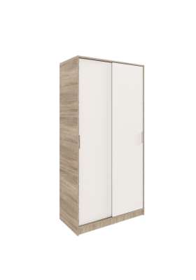 High shelf with 2 white doors -