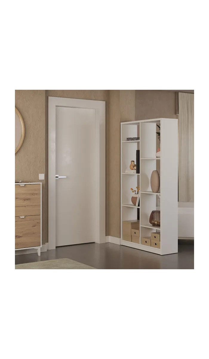 Estantería alta decorativa con baldas estilo moderno