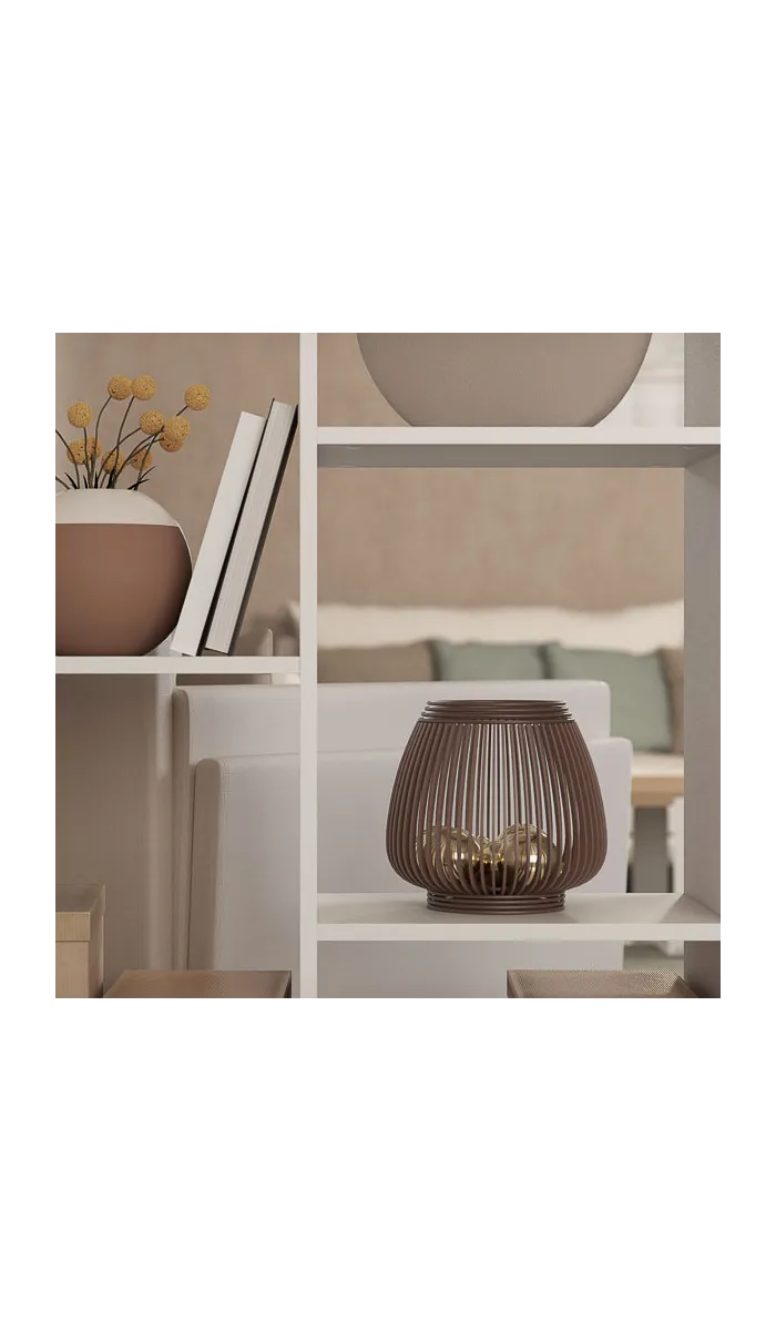 Estantería alta decorativa con baldas estilo moderno