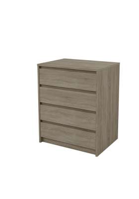 Cajonera 4 cajones Toledo, estilo moderno y acabado en roble