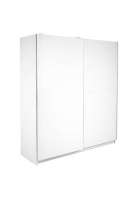 High shelf with 2 white doors -