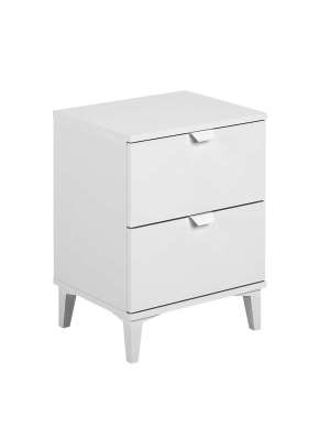 Mesita de noche 2 cajones, diseño moderno y funcional
