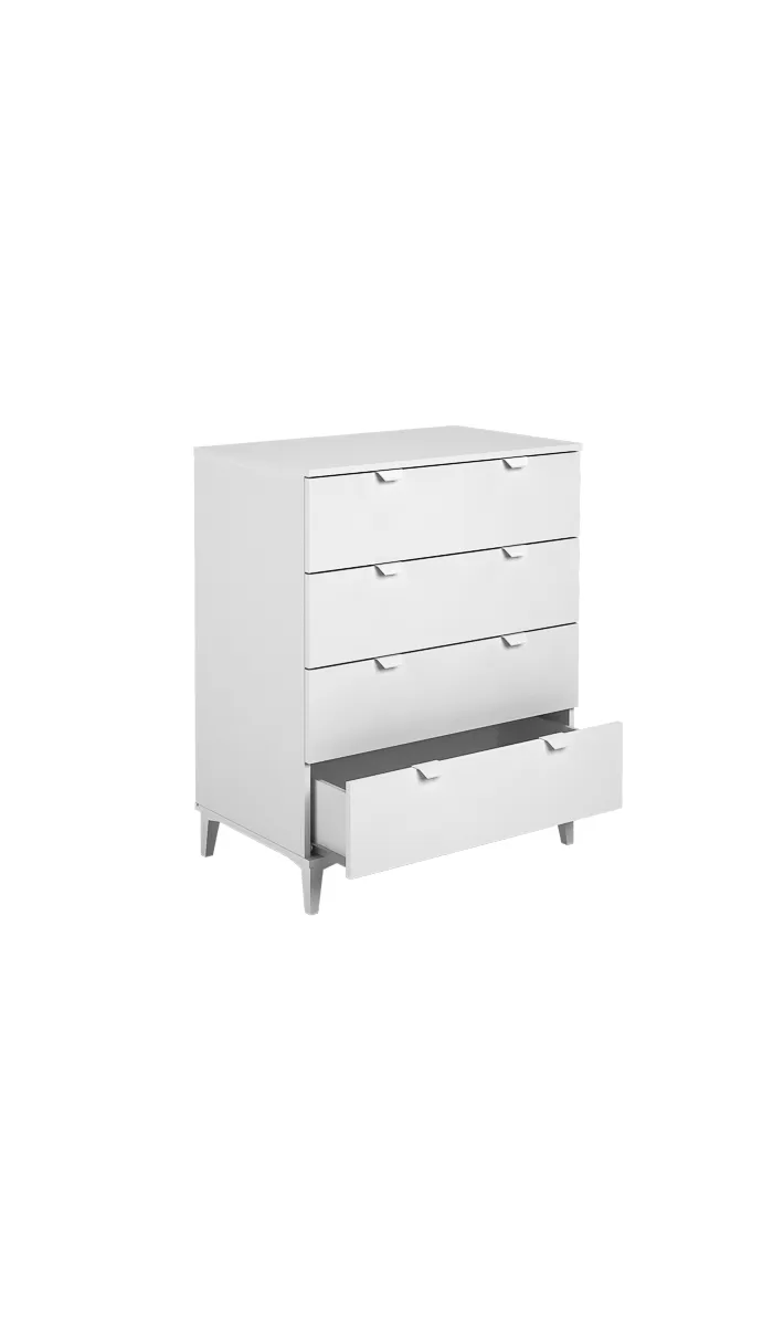 Conforto: 4 gavetas práticas e modernas em acabamento elegante