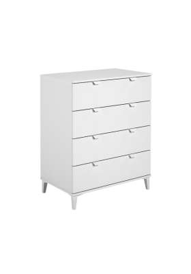 MD BLOCK Comoda 4 white drawers - Comodas and