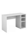 Table d'étude avec étagères finition chêne ou blanc 75 cm(hauteur)120 cm(largeur)50 cm(profondeur)