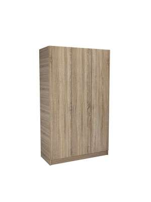 Armario 3 puertas abatibles elegante y funcional en roble