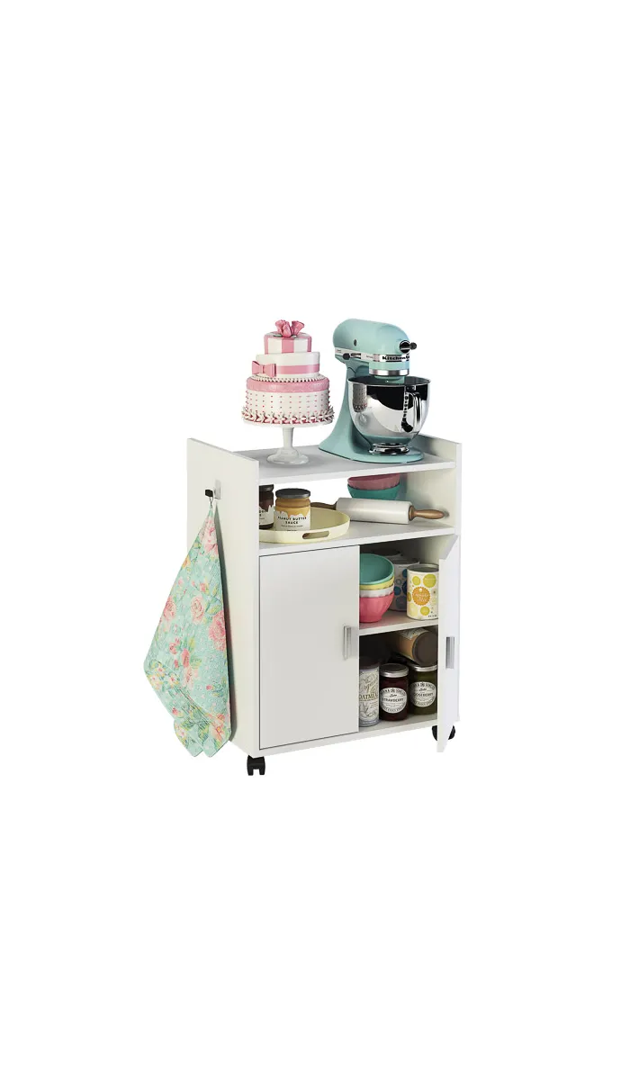 MD BLOCK Auxiliary furniture white microwave -