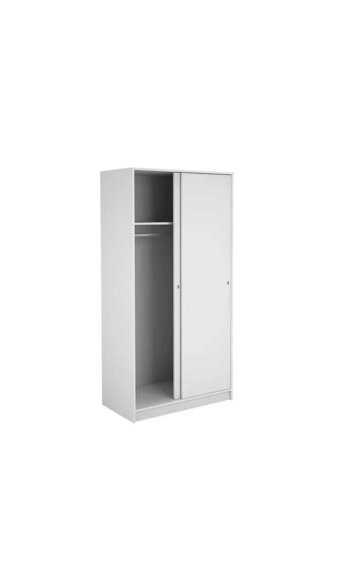 MD BLOCK Armoire 2 portes coulissantes couleur