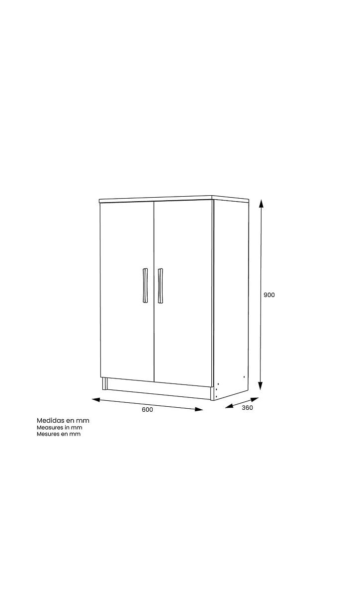 MD BLOCK Multipurpose shoe cabinet under 60 cm