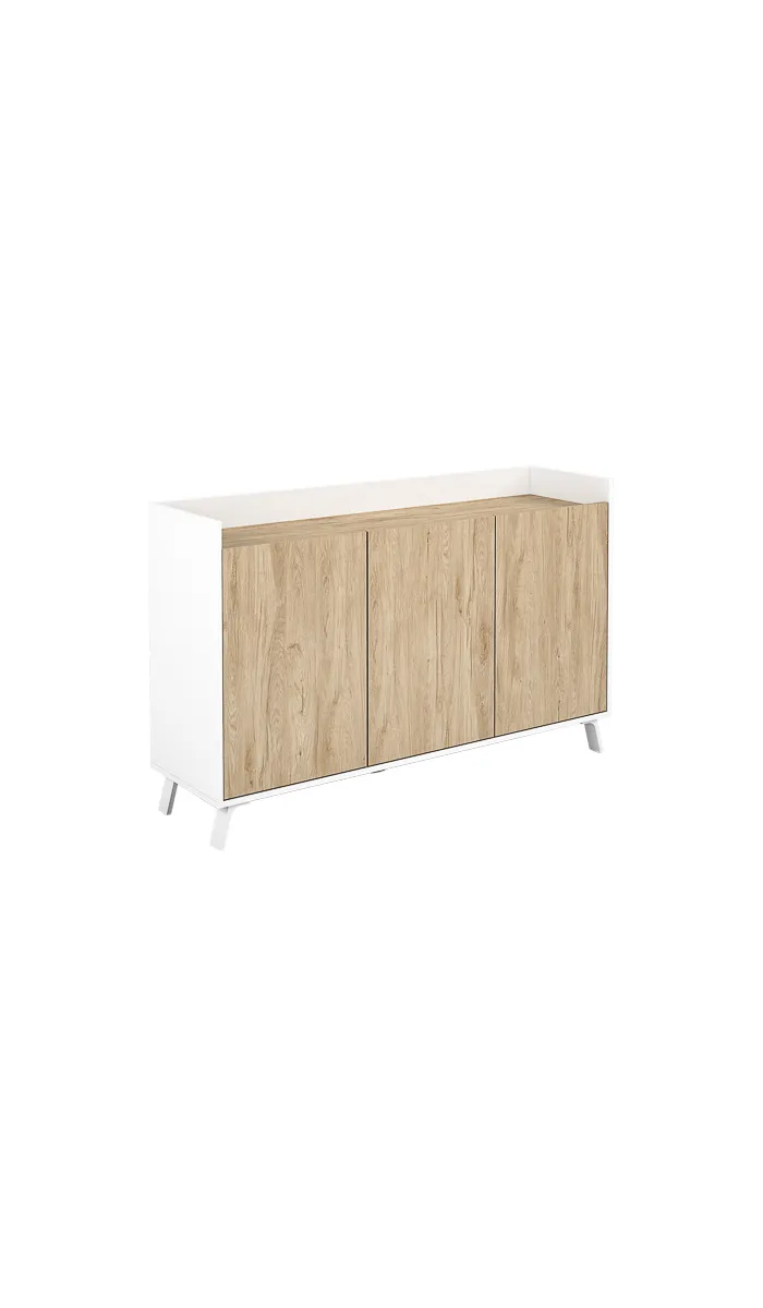 Frs 3-door Stylus plus sideboard in white