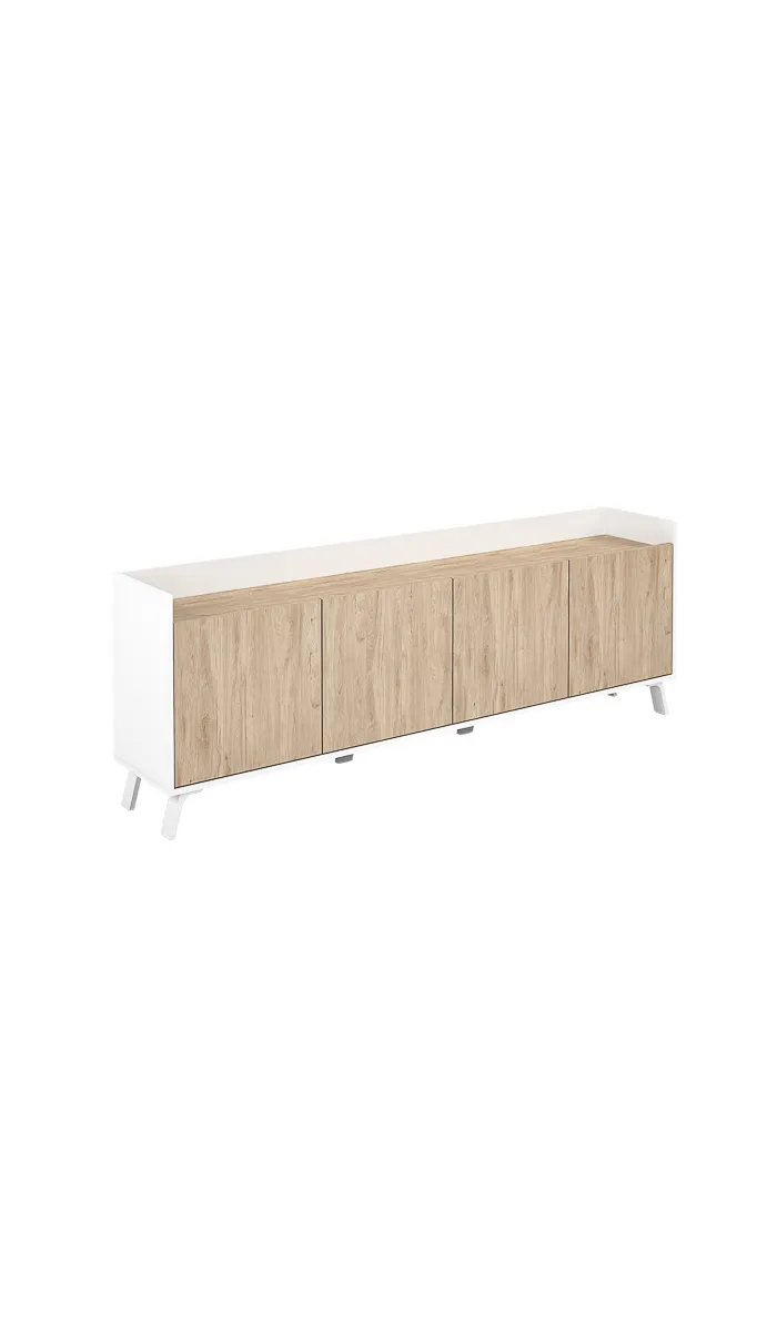 Frs 3-door Stylus plus sideboard in white