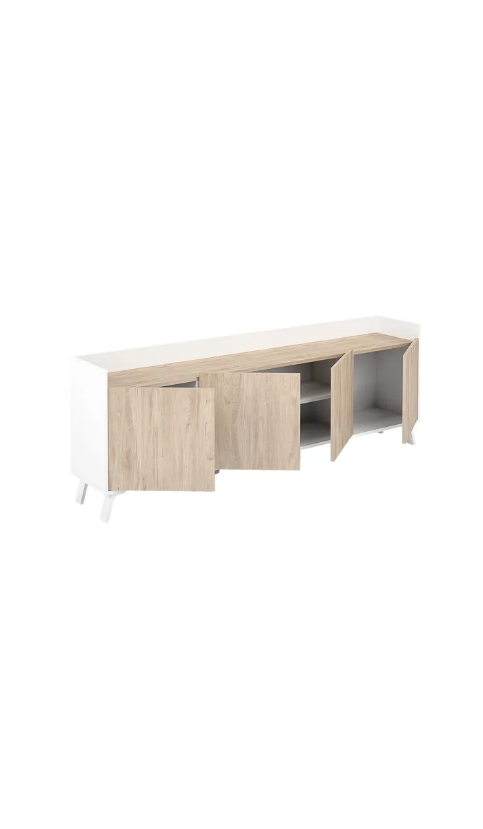 Frs 3-door Stylus plus sideboard in white