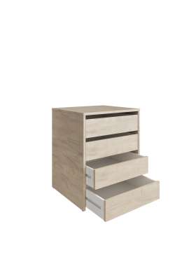 Cômoda de 4 gavetas Toledo com design moderno e prático