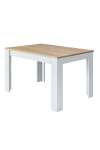 Mesa comedor extensible Paris en color roble alaska - blanco artik 78 cm(alto)140-190 cm(ancho)90 cm(largo)