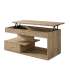 Mesa centro elevable funcional con espacio de almacenamiento