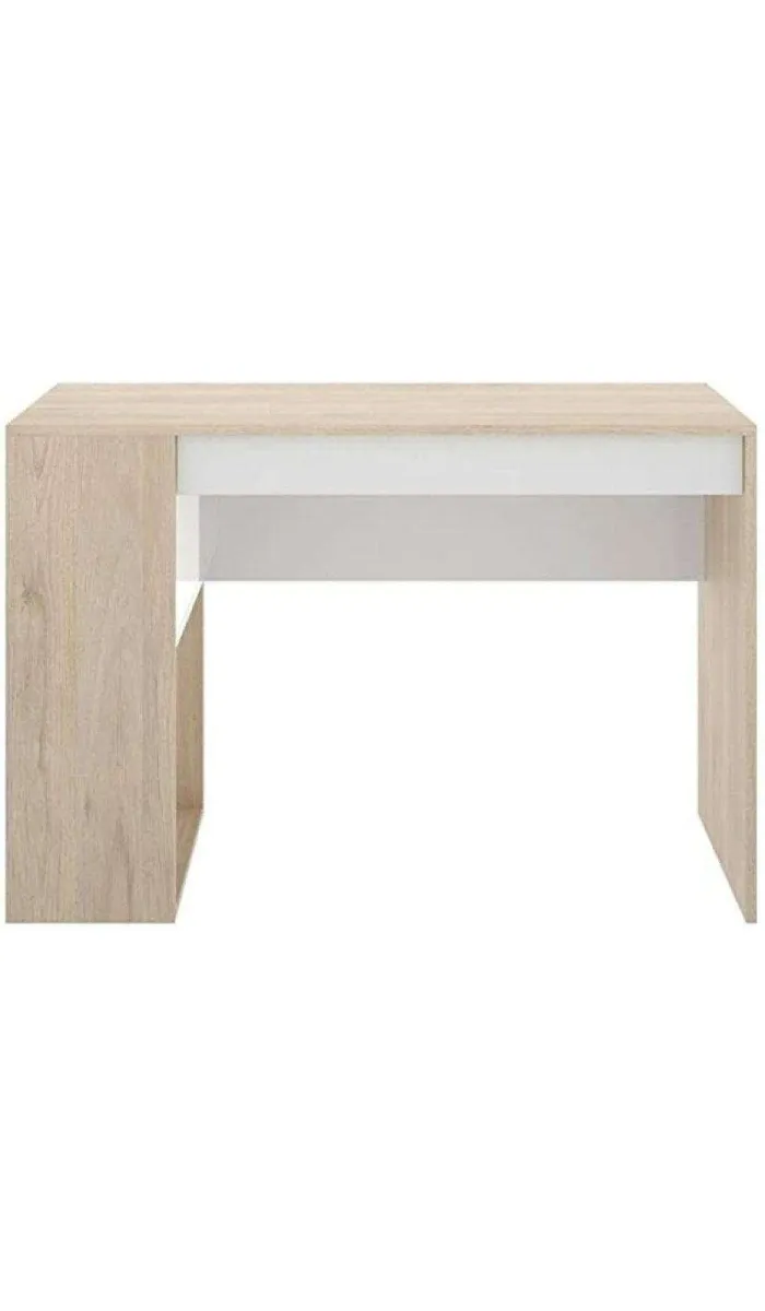 Escritorio Navas con estante y cajón, diseño moderno y funcional