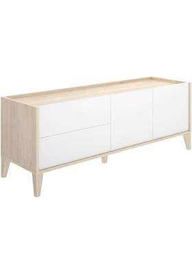 Mueble de televisión Celia con 2 puertas y 2 cajones práctico