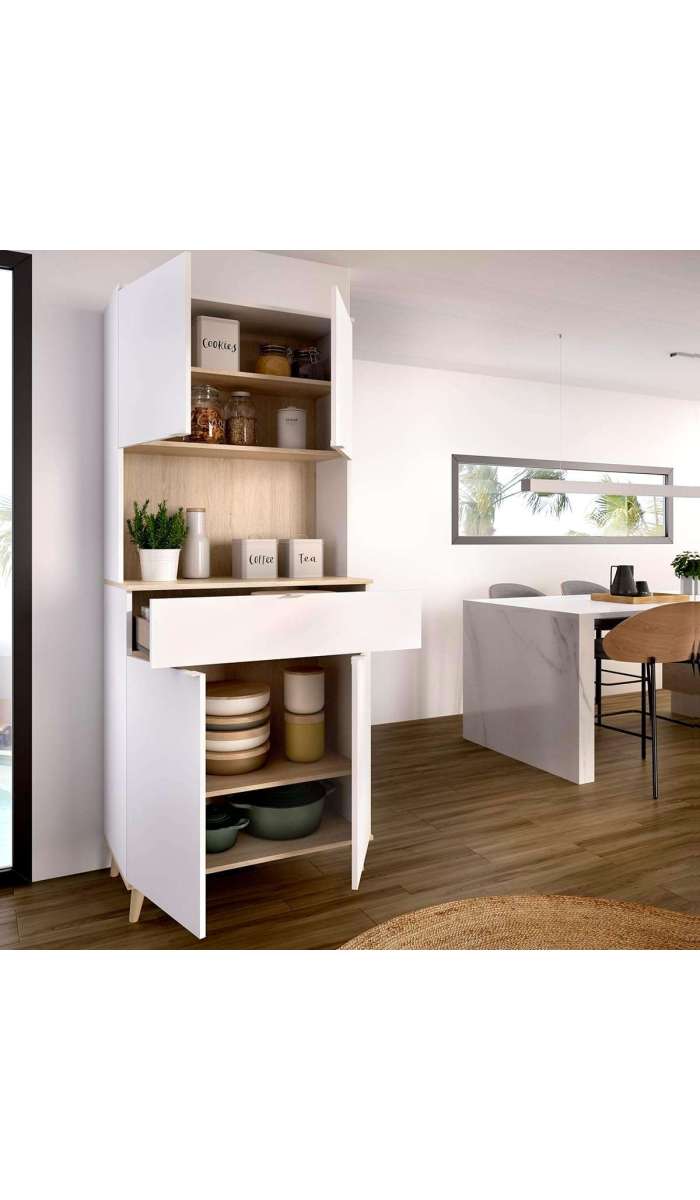 Mueble auxiliar Vanesa con 4 puertas y cajón funcional
