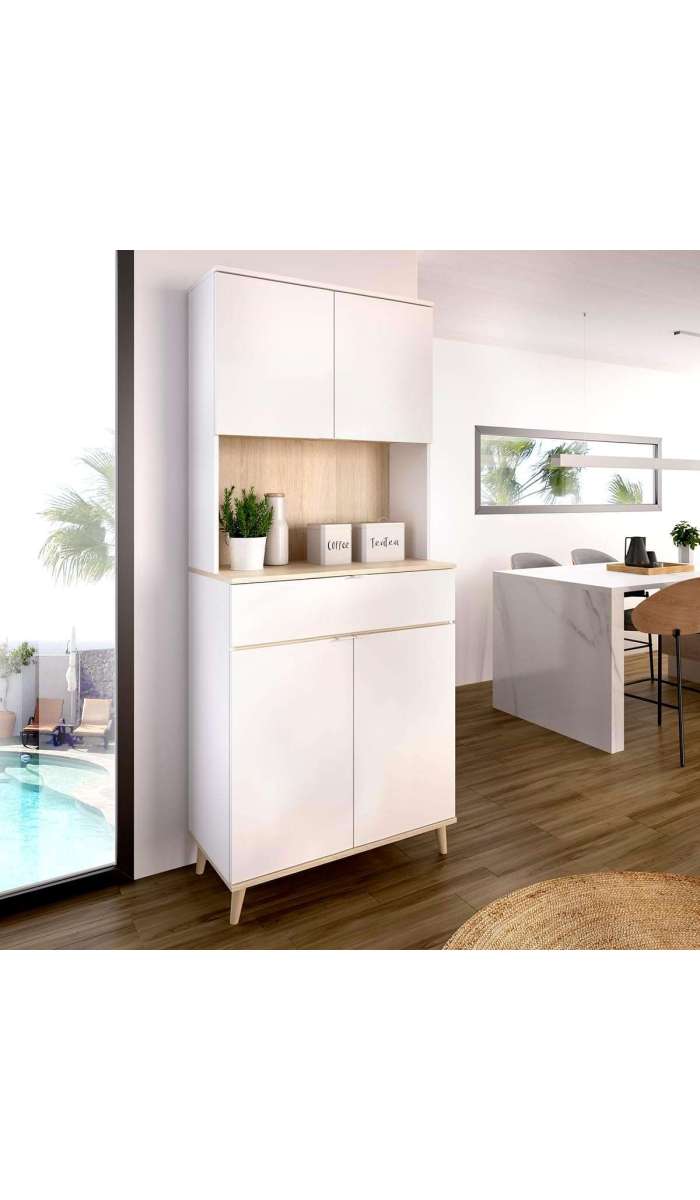 Mueble auxiliar Vanesa con 4 puertas y cajón funcional