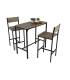 Pack mesa alta cocina con 2 taburetes diseño moderno
