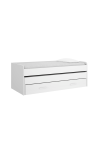 Cama compacta juvenil Paloma para colchones de 90cm acabado blanco, 70cm(alto) 200cm(ancho) 98cm(largo)