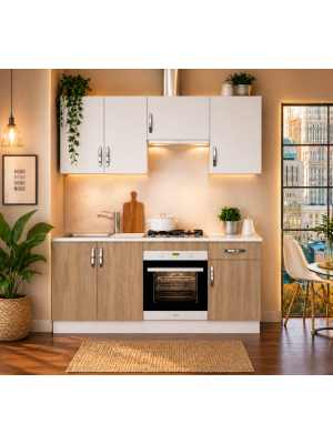 Cocina completa en kit con encimera y zócalo incluido