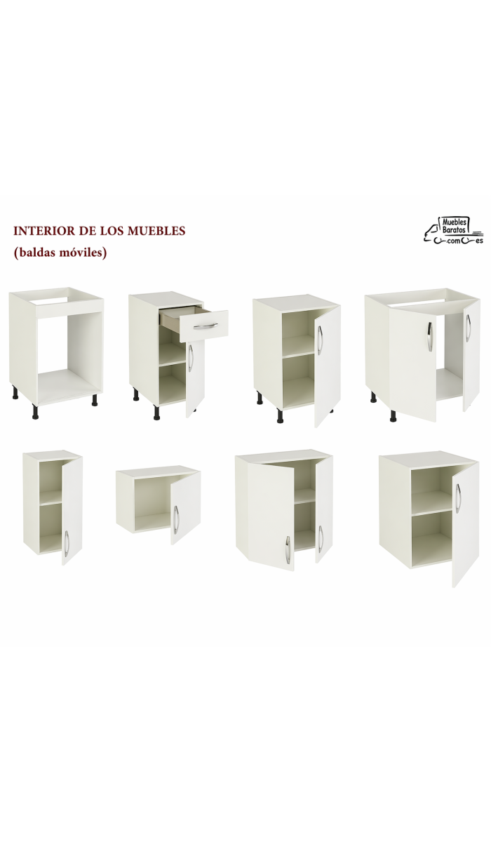 Cocina completa en kit con diseño moderno y funcionalidad