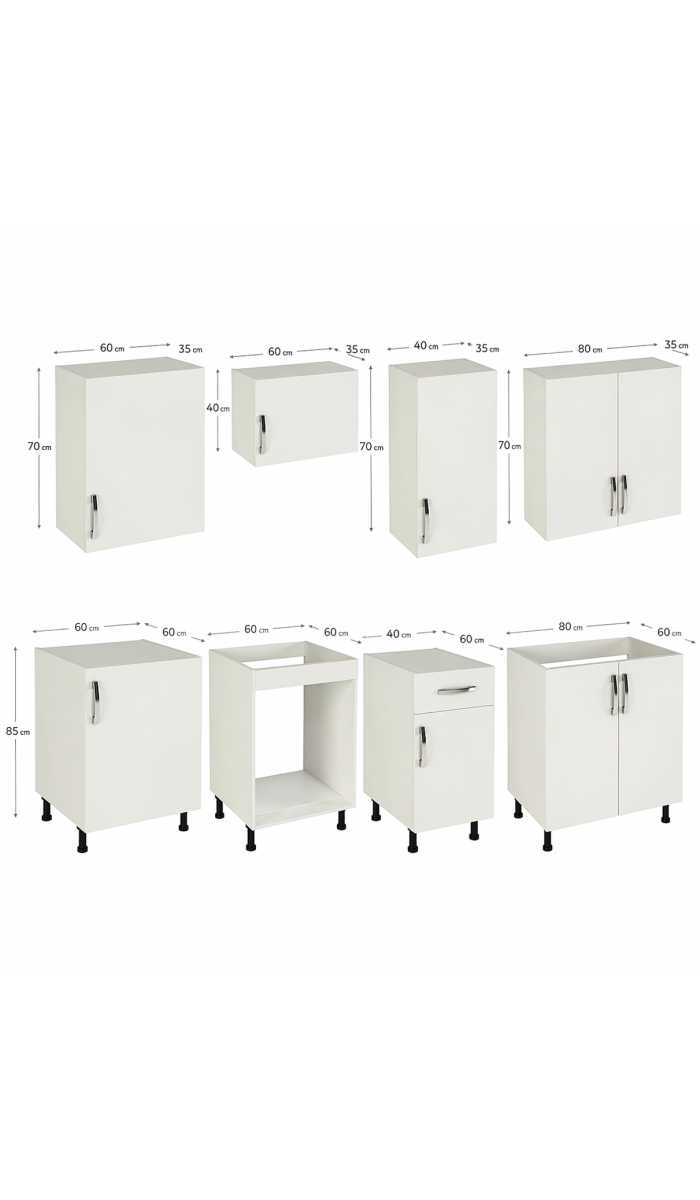 Cocina completa en kit con diseño moderno y funcionalidad