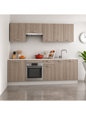 Cocina completa en kit moderna y funcional para hogar