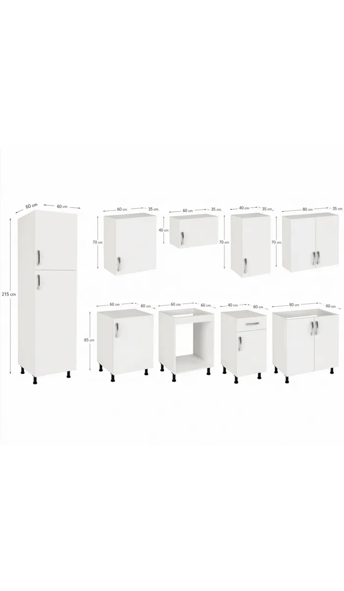 Cocina completa modular con gran capacidad y diseño moderno