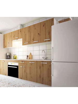 Cocina completa en kit con muebles funcionales y modernos
