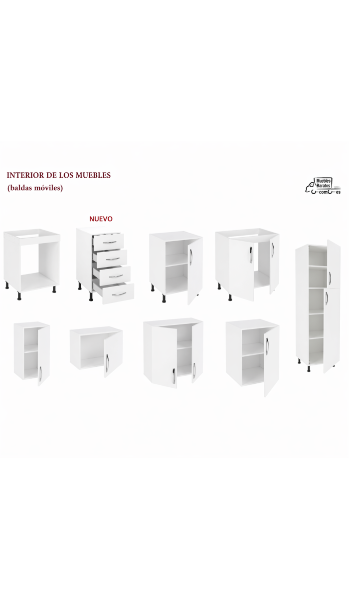 Cocina completa modular con diseño moderno y funcionalidad