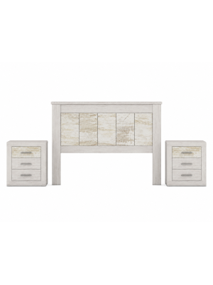 Conjunto cabecero y mesitas Montilla diseño moderno y funcional