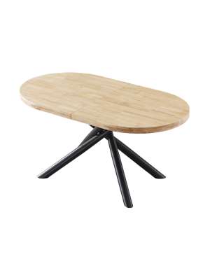 Mesa extensible Md-Senda acabado nordish/negro