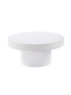 Mesa de centro redonda diseño minimalista elegante