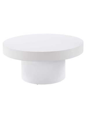 Mesa de centro redonda diseño minimalista elegante