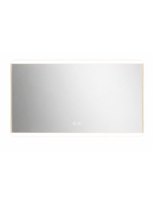 Espejo de pared moderno con iluminación LED y antivaho