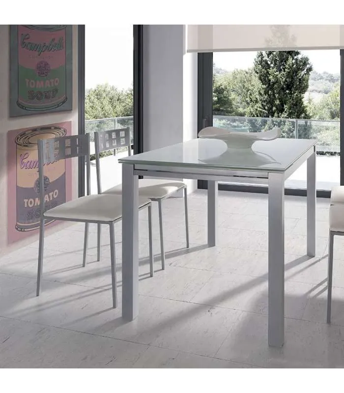 Pack de 4 sillas blancas para salón y cocina