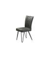 Cadeira Estrutura urbana em metal preto estofada em várias cores 94 cm(altura)46 cm(largura)59 cm(comprimento)