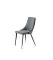 Sea chair upholstered in grey.