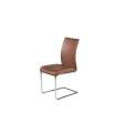 Luca chair upholstered in leather in various colors