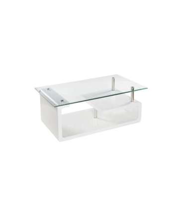 RECTANGULAR WHITE LACQUERED COFFEE TABLE